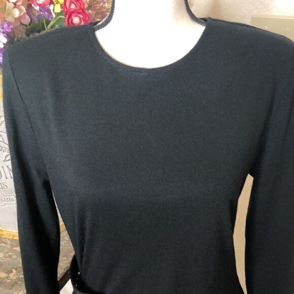 Vintage Samuel Blue Black Knit Dress - Picture 2 of 15